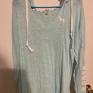 Pink Victoria Secret Aqua Sweater/ cover up